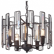 Люстра Vitaluce V5830 V5830-1/5 цвет плафона/подвески Прозрачный, цвет арматуры Черный