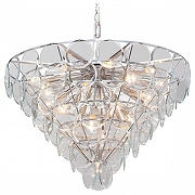 Люстра Vitaluce V5834 V5834-9/25 цвет плафона/подвески Прозрачный, цвет арматуры Хром