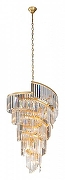 Люстра Vitaluce V5838 V5838-8/16 цвет плафона/подвески Прозрачный, цвет арматуры Золото-1