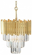Люстра Vitaluce V58471 V58471-8/5 цвет плафона/подвески Прозрачный, цвет арматуры Золото