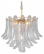 Люстра Vitaluce V5860 V5860-8/6 цвет плафона/подвески Прозрачный, цвет арматуры Золото