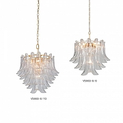 Люстра Vitaluce V5860 V5860-8/6 цвет плафона/подвески Прозрачный, цвет арматуры Золото-4