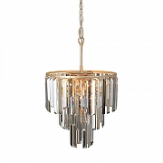 Люстра Vitaluce V5867 V5867-8/10 цвет плафона/подвески Светло-серый, цвет арматуры Золото-3