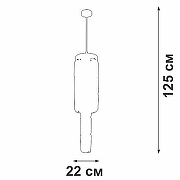 Люстра на штанге Vitaluce V58720 V58720-8/9PL цвет плафона/подвески Прозрачный, цвет арматуры Золото-1