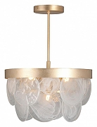 Люстра на штанге Vitaluce V5882 V5882-8/5PL цвет плафона/подвески Прозрачный, цвет арматуры Золото