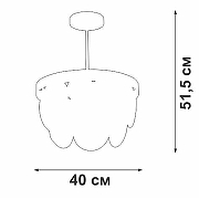 Люстра на штанге Vitaluce V5882 V5882-8/5PL цвет плафона/подвески Прозрачный, цвет арматуры Золото-3