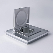 Рамка на 1 пост Werkel Aluminium (алюминий) W0011706 цвет Серебро-1