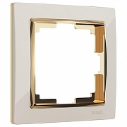 Рамка на 1 пост Werkel Snabb (слоновая кость/золото) W0011932 цвет Слоновая кость