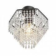 Люстра на штанге Vitaluce V5883 V5883-1/1PL цвет плафона/подвески Прозрачный, цвет арматуры Черный-1