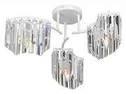 Люстра Vitaluce V5884 V5884-0/3PL цвет плафона/подвески Прозрачный, цвет арматуры Белый