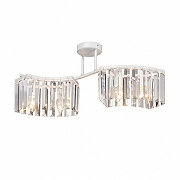 Люстра Vitaluce V5884 V5884-0/4PL цвет плафона/подвески Прозрачный, цвет арматуры Белый-1