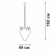 Люстра Vitaluce V5886 V5886-8/7 цвет плафона/подвески Прозрачный, цвет арматуры Золото-4