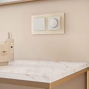 Рамка на 2 поста Werkel Favorit (молочный, стекло) W0021141 цвет Белый-2