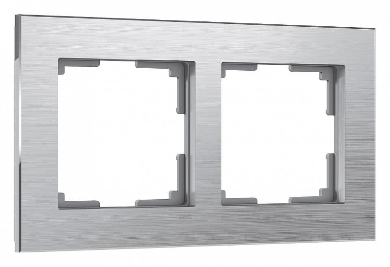 Рамка на 2 поста Werkel Aluminium (алюминий) W0021706 