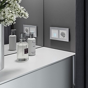 Рамка на 2 поста Werkel Aluminium (алюминий) W0021706 цвет Серебро-1