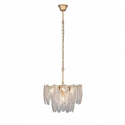 Люстра Vitaluce V5887 V5887-8/4 цвет плафона/подвески Прозрачный, цвет арматуры Золото-2