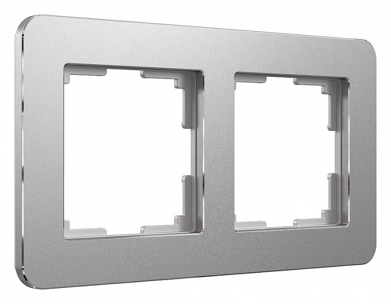 Рамка на 2 поста Werkel Platinum (алюминий) W0022606 