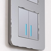 Рамка на 2 поста Werkel Platinum (алюминий) W0022606 цвет Серебро-1