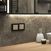 Рамка на 2 поста Werkel Platinum (черный алюминий) W0022608 цвет Черный-1