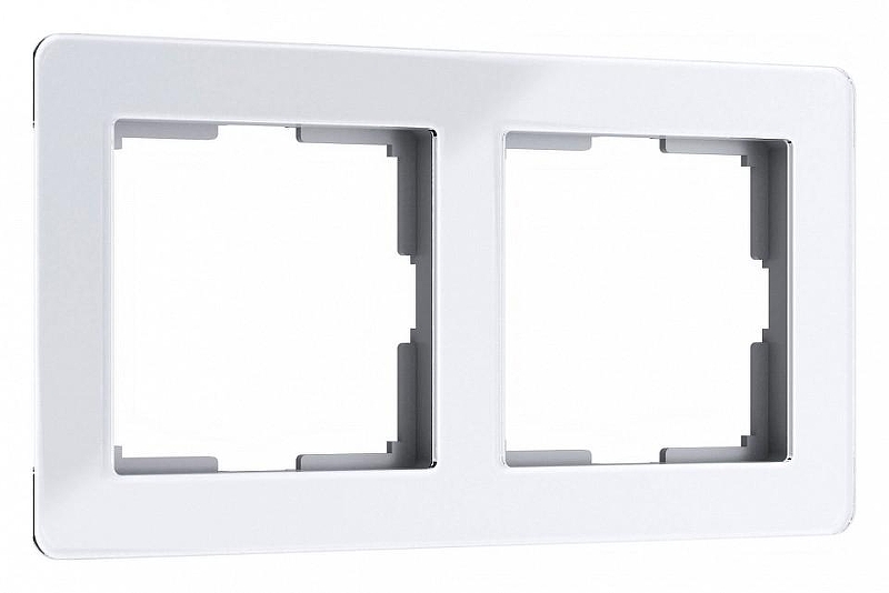 Рамка на 2 поста Werkel Acrylic (белый) W0022701 