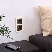 Рамка на 2 поста Werkel Acrylic (айвори) W0022743 цвет Желтый-1