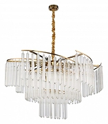 Люстра Moderli Ivo V7050-12P цвет плафона/подвески Прозрачный, цвет арматуры Латунь-1