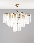 Люстра Moderli Ivo V7050-12P цвет плафона/подвески Прозрачный, цвет арматуры Латунь-3