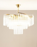 Люстра Moderli Ivo V7050-12P цвет плафона/подвески Прозрачный, цвет арматуры Латунь-4