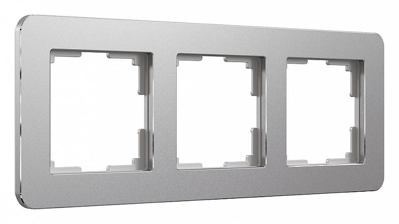 Рамка на 3 поста Werkel Platinum (алюминий) W0032606 