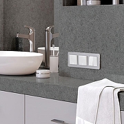 Рамка на 3 поста Werkel Platinum (алюминий) W0032606 цвет Серебро-1