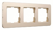 Рамка на 3 поста Werkel Platinum (шампань) W0032611 цвет Бежевый
