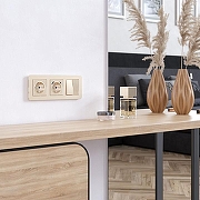 Рамка на 3 поста Werkel Platinum (шампань) W0032611 цвет Бежевый-2