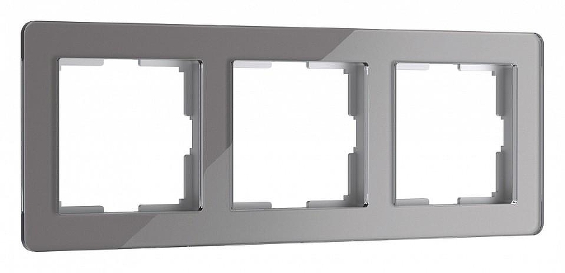 Рамка на 3 поста Werkel Acrylic (графит) W0032704 