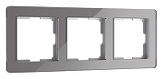 Рамка на 3 поста Werkel Acrylic (графит) W0032704 цвет Графит