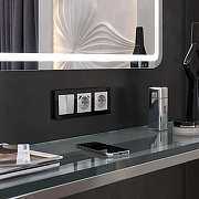 Рамка на 3 поста Werkel Acrylic (черный) W0032708 цвет Черный-1