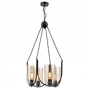 Люстра Vele Luce Fiamma VL5812P04 цвет плафона/подвески Оранжевый, цвет арматуры Черный-2