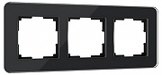 Рамка на 3 поста Werkel Elite (черный, стекло) W0032448 цвет Черный
