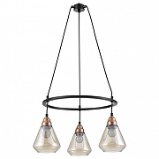 Люстра Vele Luce Norina VL5842P03 цвет плафона/подвески Коньячный, цвет арматуры Черный