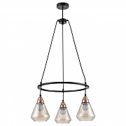 Люстра Vele Luce Norina VL5842P03 цвет плафона/подвески Коньячный, цвет арматуры Черный-1