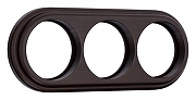 Рамка на 3 поста Werkel Legend (венге) W0035226 цвет Коричневый
