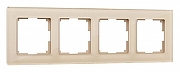 Рамка на 4 поста Werkel Favorit (шампань) W0041111 цвет Бежевый