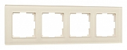 Рамка на 4 поста Werkel Favorit (молочный, стекло) W0041141 цвет Белый