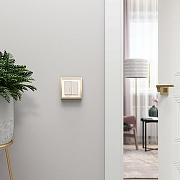 Рамка на 1 пост Werkel Baguette (айвори/латунь) W0012851 цвет Желтый, Латунь-1