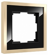 Рамка на 1 пост Werkel Baguette (черный/латунь) W0012852 цвет Латунь, Черный