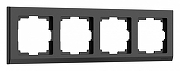 Рамка на 4 поста Werkel Stark (черный) W0041808 цвет Черный