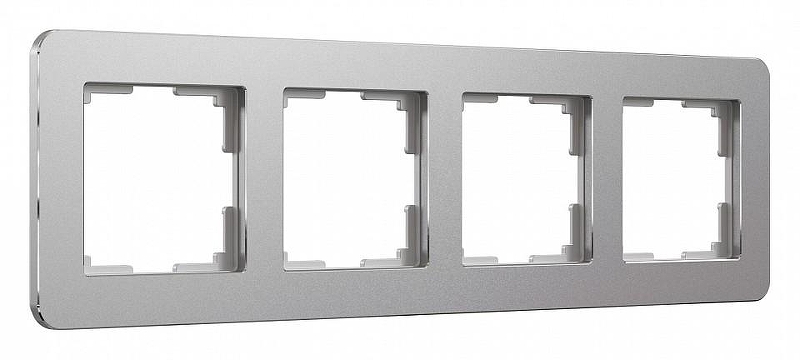 Рамка на 4 поста Werkel Platinum (алюминий) W0042606 