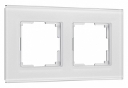 Рамка на 2 поста Werkel Senso (белый, стекло soft-touch) W0023101 цвет Белый