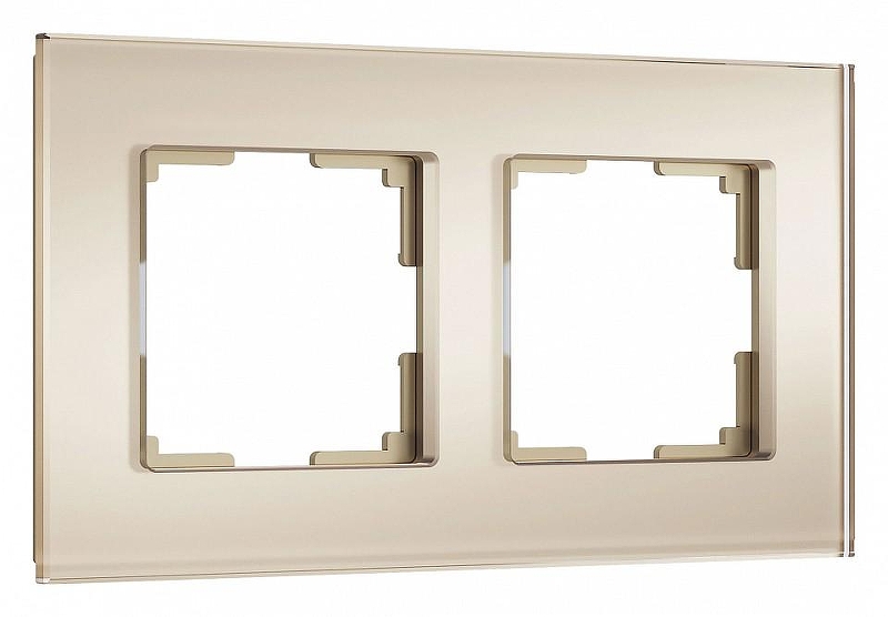 Рамка на 2 поста Werkel Senso (шампань, стекло soft-touch) W0023111 