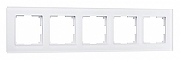 Рамка на 5 постов Werkel Favorit (белый матовый) W0051105 цвет Белый