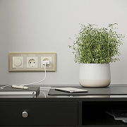 Рамка на 3 поста Werkel Baguette (айвори/латунь) W0032851 цвет Желтый, Латунь-1